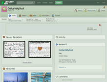 Tablet Screenshot of guitarismysoul.deviantart.com