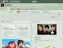 Tablet Screenshot of nicko5649.deviantart.com