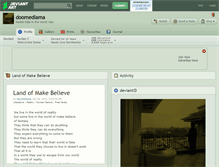 Tablet Screenshot of doomedlama.deviantart.com