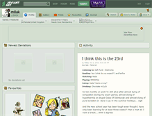 Tablet Screenshot of miluk.deviantart.com