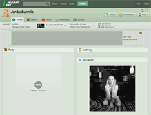 Tablet Screenshot of jordanbunniie.deviantart.com