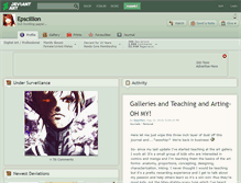 Tablet Screenshot of epscillion.deviantart.com