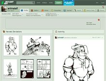 Tablet Screenshot of animalalf.deviantart.com