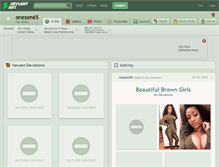 Tablet Screenshot of onezen65.deviantart.com
