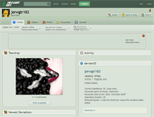 Tablet Screenshot of jerwgtr182.deviantart.com