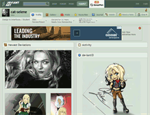 Tablet Screenshot of cat-selene.deviantart.com