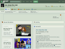 Tablet Screenshot of joe-jonas-fan-club.deviantart.com