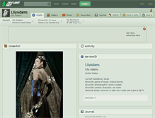 Tablet Screenshot of lilyadams.deviantart.com