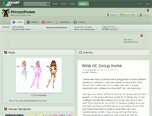 Tablet Screenshot of princesspoutee.deviantart.com