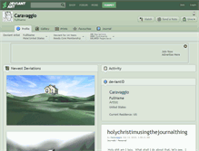 Tablet Screenshot of caravaggio.deviantart.com