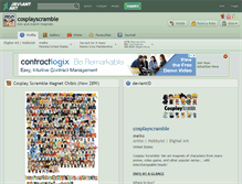 Tablet Screenshot of cosplayscramble.deviantart.com