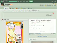 Tablet Screenshot of dustmeat.deviantart.com