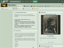 Tablet Screenshot of furry-fans.deviantart.com