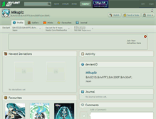 Tablet Screenshot of mikuplz.deviantart.com