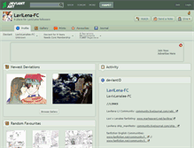 Tablet Screenshot of lavilena-fc.deviantart.com