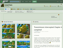Tablet Screenshot of carpechaos.deviantart.com