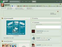 Tablet Screenshot of bigheart.deviantart.com