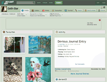 Tablet Screenshot of goth-star.deviantart.com