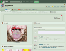 Tablet Screenshot of ambersome.deviantart.com