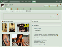 Tablet Screenshot of cassie-carter.deviantart.com