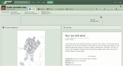Desktop Screenshot of guitar-shreddin-man.deviantart.com