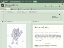 Tablet Screenshot of guitar-shreddin-man.deviantart.com