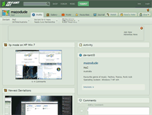 Tablet Screenshot of mazodude.deviantart.com