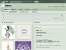 Tablet Screenshot of kiuslady.deviantart.com