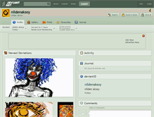 Tablet Screenshot of nildenaksoy.deviantart.com