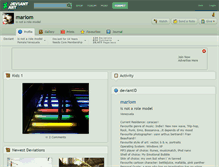 Tablet Screenshot of mariom.deviantart.com