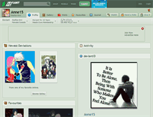 Tablet Screenshot of anne15.deviantart.com