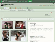 Tablet Screenshot of blankbirdproject.deviantart.com