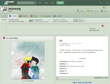 Tablet Screenshot of janbearpig.deviantart.com