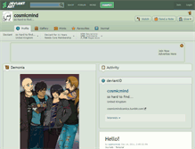 Tablet Screenshot of cosmicmind.deviantart.com