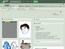 Tablet Screenshot of lengjai.deviantart.com