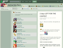 Tablet Screenshot of kaminaxyoko-fans.deviantart.com