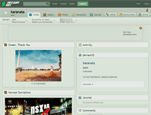 Tablet Screenshot of karanata.deviantart.com