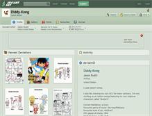 Tablet Screenshot of diddy-kong.deviantart.com