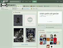 Tablet Screenshot of deli-gucuk.deviantart.com
