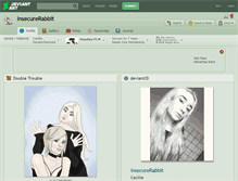 Tablet Screenshot of insecurerabbit.deviantart.com