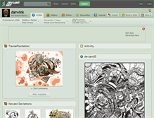 Tablet Screenshot of darwink.deviantart.com