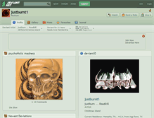 Tablet Screenshot of justburnt1.deviantart.com