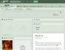 Tablet Screenshot of big-tits.deviantart.com