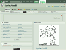 Tablet Screenshot of moonlighthope28.deviantart.com