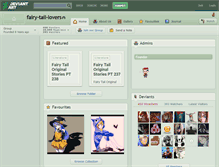 Tablet Screenshot of fairy-tail-lovers.deviantart.com