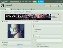 Tablet Screenshot of amygagged.deviantart.com