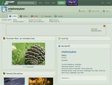 Tablet Screenshot of misshoneybee.deviantart.com