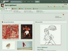 Tablet Screenshot of davis-lightheart.deviantart.com
