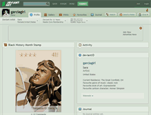 Tablet Screenshot of garciagirl.deviantart.com