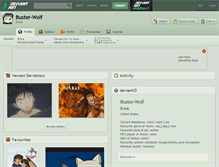 Tablet Screenshot of buster-wolf.deviantart.com